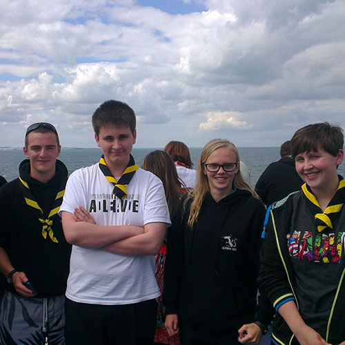 On the ferry heading to Germany in 2015